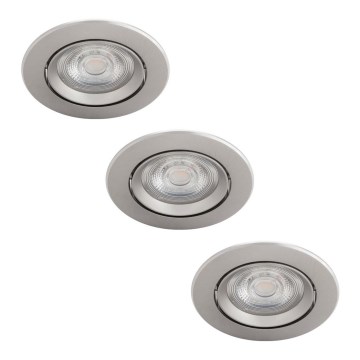 Philips - KOMPLEKT 3x LED Hämardatav süvistatav valgusti LED/5W/230V 2700K