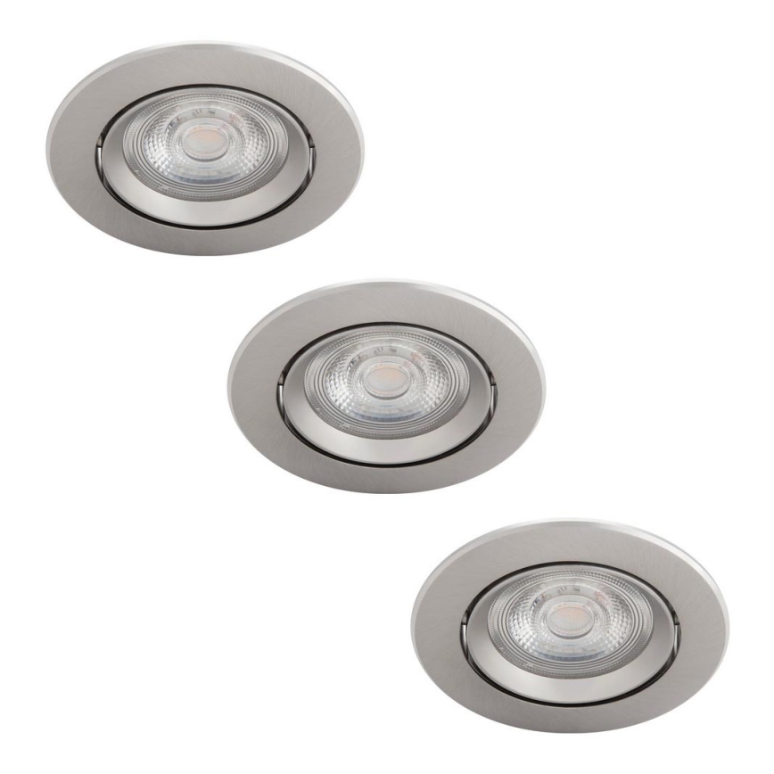 Philips - KOMPLEKT 3x LED Hämardatav süvistatav valgusti LED/5W/230V 2700K