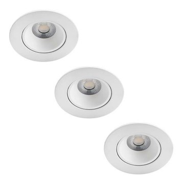 Philips - KOMPLEKT 3x LED Hämardatav süvistatav vannitoa valgusti ABROSA LED/9W/230V IP44