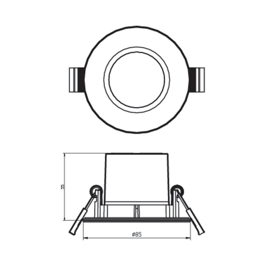Philips - KOMPLEKT 3x LED-hämardatavat vannitoa valgustit DIVE LED/5,5W/230V IP65