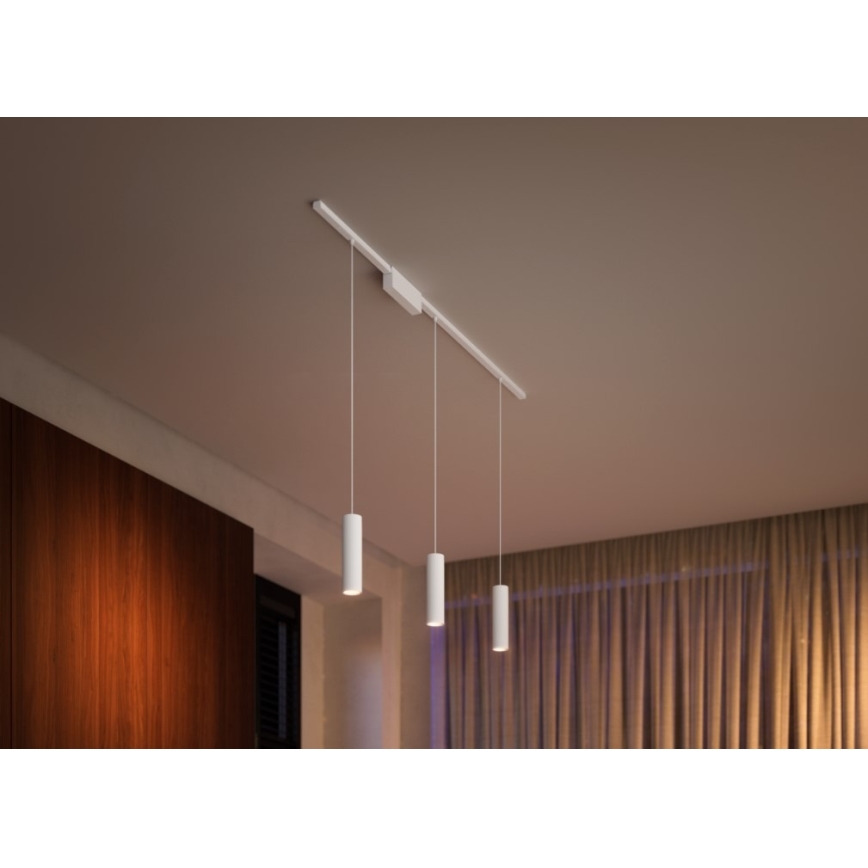 Philips - KOMPLEKT 3x LED RGB Hämardatav ripplühter rööbassüsteemile Hue PERIFO LED RGB/15,6W/230V 2000-6500K