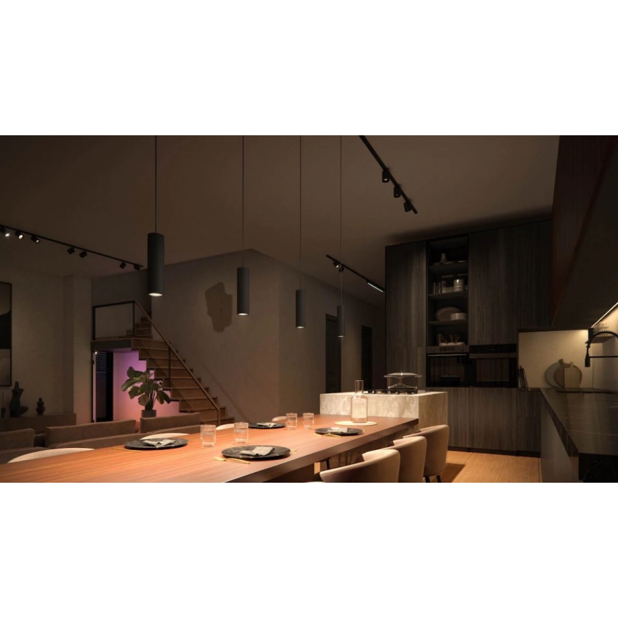 Philips - KOMPLEKT 3x LED RGBW Hämardatav ripplühter rööbassüsteemile Hue PERIFO LED/15,6W/230V 2000-6500K