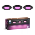 Philips - KOMPLEKT 3x LED RGBW Hämardatav süvistatav valgusti vannituppa Hue SLIM LED/8,3W/230V IP44 2000-6500K