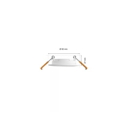 Philips - KOMPLEKT 3x LED RGBW Hämardatav süvistatav valgusti vannituppa Hue SLIM LED/8,3W/230V IP44 2000-6500K