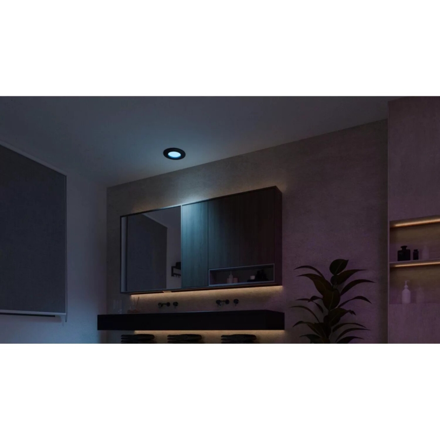 Philips - KOMPLEKT 3x LED RGBW Hämardatav süvistatav valgusti vannituppa Hue SLIM LED/8,3W/230V IP44 2000-6500K