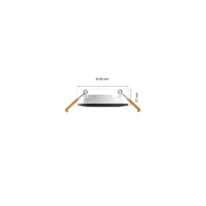 Philips - KOMPLEKT 3x LED RGBW Hämardatav süvistatav valgusti vannituppa Hue SLIM LED/8,3W/230V IP44 2000-6500K