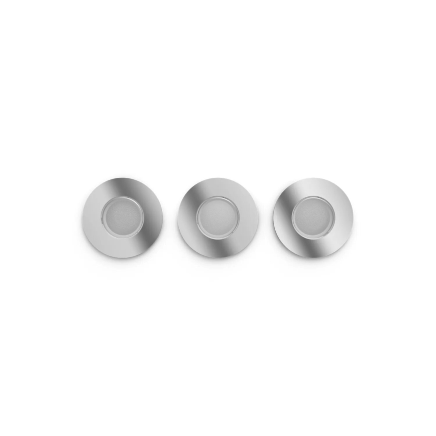 Philips - KOMPLEKT 3x LED RGBW Hämardatav süvistatav valgusti vannituppa Hue XAMENTO 1xGU10/4,2W/230V IP44 2000-6500K
