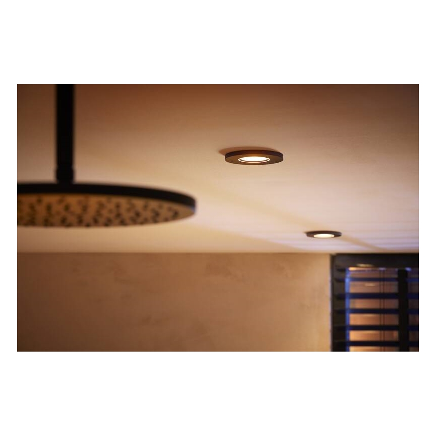Philips -Komplekt 3x LED RGBW Hämardatav süvistatav valgusti vannituppa Hue XAMENTO 1xGU10/5,7W/230V 2200-6500K IP44