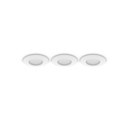 Philips - 3-osaline komplekt LED RGBW hämardatavad vannitoa süvistatavad laevalgustid Hue SLIM LED/8,3W/230V 1000-20000K valge P44