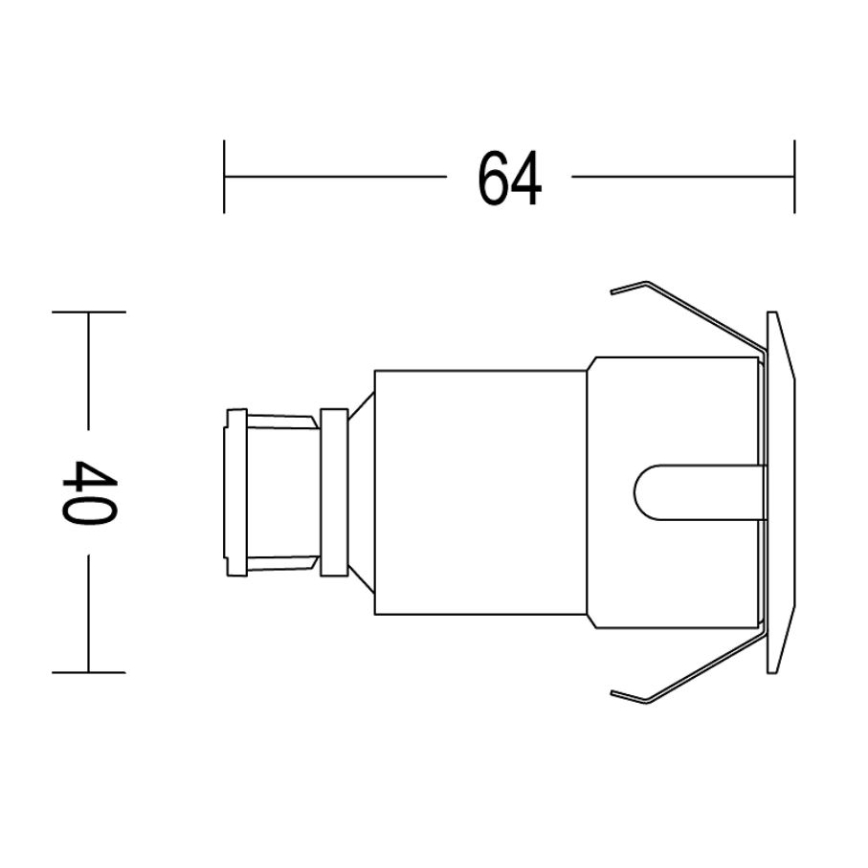 Philips - KOMPLEKT 3x LED Süvistatav välivalgusti SPORE LED/1W/24/230V IP67