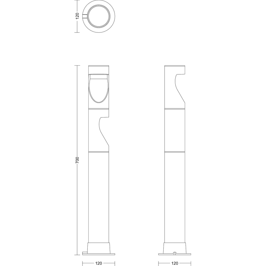 Philips - KOMPLEKT 3x LED Välivalgusti GARDENLINK DESI LED/1,5W/230V 2700K IP44