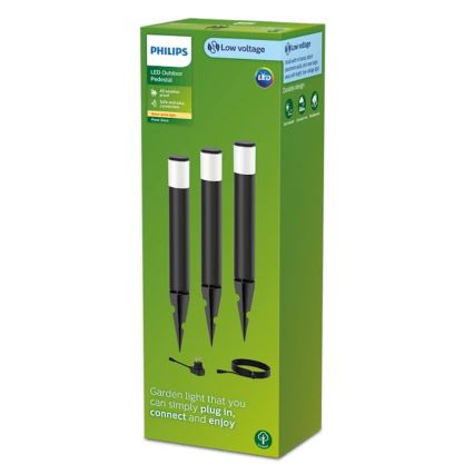 Philips - KOMPLEKT 3x LED Välivalgusti PUREX LED/1,5W/24/230V IP44