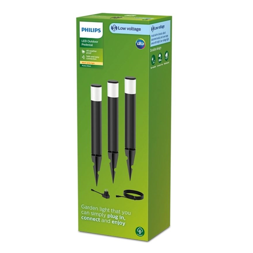 Philips - KOMPLEKT 3x LED Välivalgusti PUREX LED/1,5W/24/230V IP44
