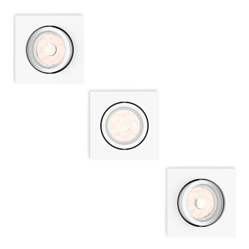 Philips - KOMPLEKT 3x Süvistatav valgusti 1xGU10/5,5W/230V
