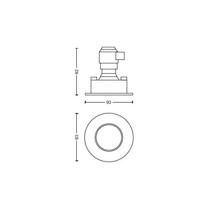 Philips - KOMPLEKT 3x LED Hämardatav süvistatav valgusti vannituppa Hue ADORE BATHROOM 1xGU10/4,2W/230V 2200-6500K IP44