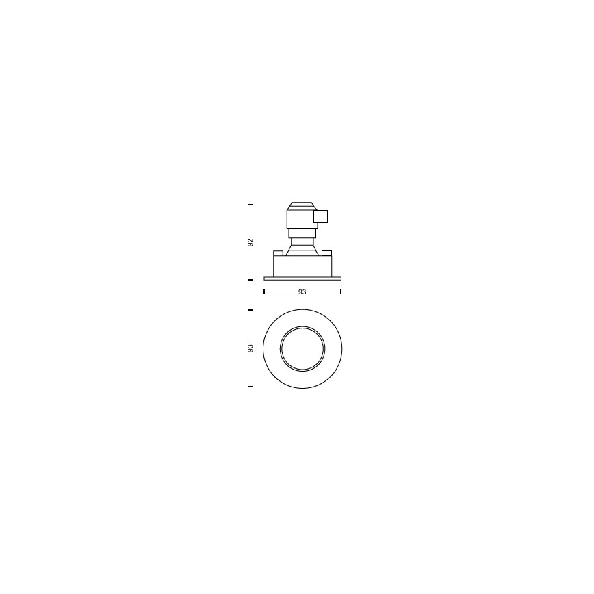 Philips - KOMPLEKT 3x LED Hämardatav süvistatav valgusti vannituppa Hue ADORE BATHROOM 1xGU10/4,2W/230V 2200-6500K IP44
