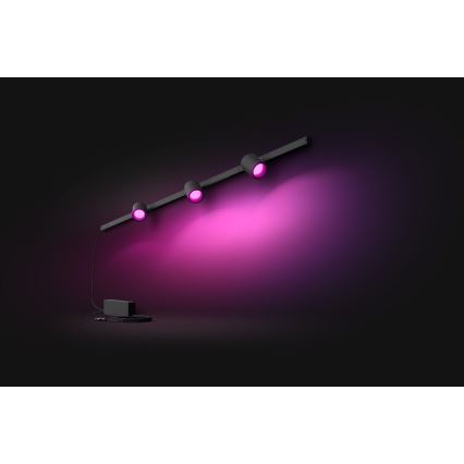 Philips - KOMPLEKT 3x LED RGB Hämardatav kohtvalgusti rööbassüsteemile Hue PERIFO LED RGB/15,6W/230V 2000-6500K