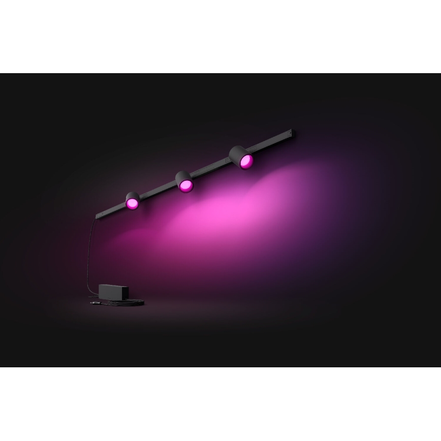 Philips - KOMPLEKT 3x LED RGB Hämardatav kohtvalgusti rööbassüsteemile Hue PERIFO LED RGB/15,6W/230V 2000-6500K