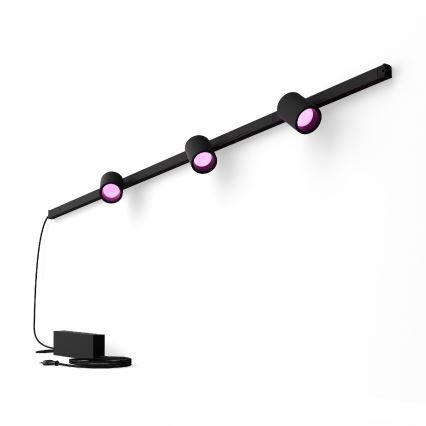 Philips - KOMPLEKT 3x LED RGB Hämardatav kohtvalgusti rööbassüsteemile Hue PERIFO LED RGB/15,6W/230V 2000-6500K