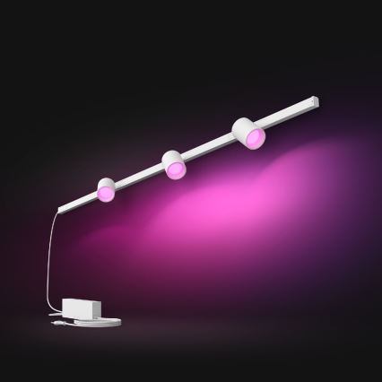 Philips - KOMPLEKT 3x LED RGB Hämardatav kohtvalgusti rööbassüsteemile Hue PERIFO LED RGB/15,6W/230V 2000-6500K