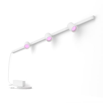 Philips - KOMPLEKT 3x LED RGB Hämardatav kohtvalgusti rööbassüsteemile Hue PERIFO LED RGB/15,6W/230V 2000-6500K