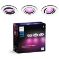 Philips - KOMPLEKT 3xLED RGBW Hämardatav süvistatav valgusti Hue CENTURA 1xGU10/4,2W/230V 2000-6500K