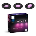 Philips - KOMPLEKT 3xLED RGBW Hämardatav süvistatav valgusti Hue CENTURA 1xGU10/4,2W/230V 2000-6500K