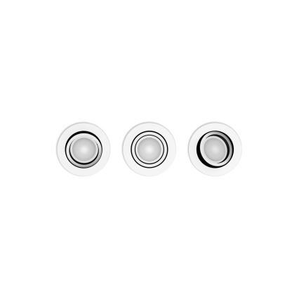 Philips - KOMPLEKT 3xLED RGBW Hämardatav süvistatav valgusti Hue CENTURA 1xGU10/4,2W/230V 2000-6500K