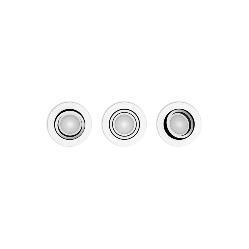 Philips - KOMPLEKT 3xLED RGBW Hämardatav süvistatav valgusti Hue CENTURA 1xGU10/4,2W/230V 2000-6500K