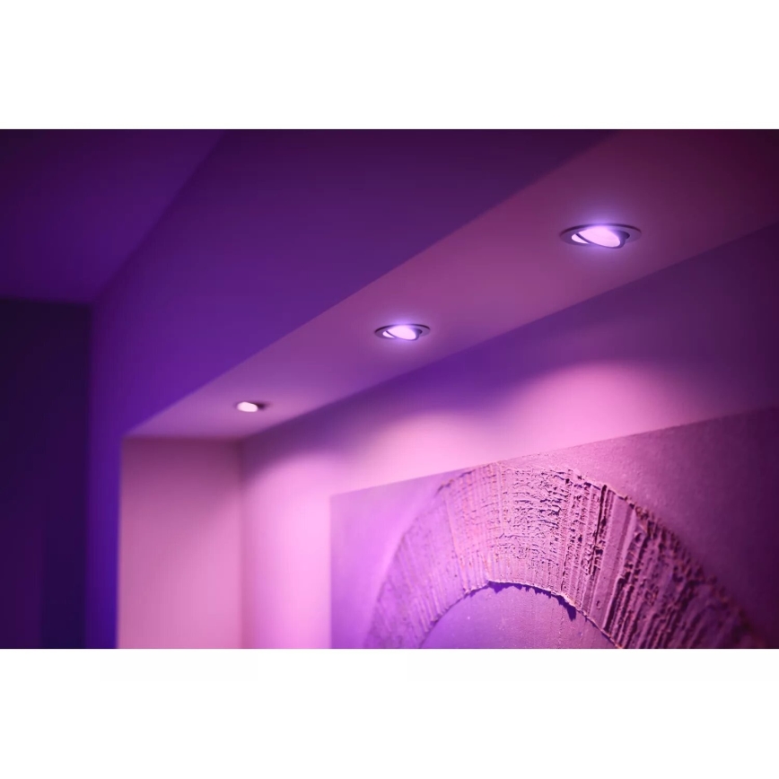 Philips - KOMPLEKT 3xLED RGBW Hämardatav süvistatav valgusti Hue CENTURA 1xGU10/4,2W/230V 2000-6500K