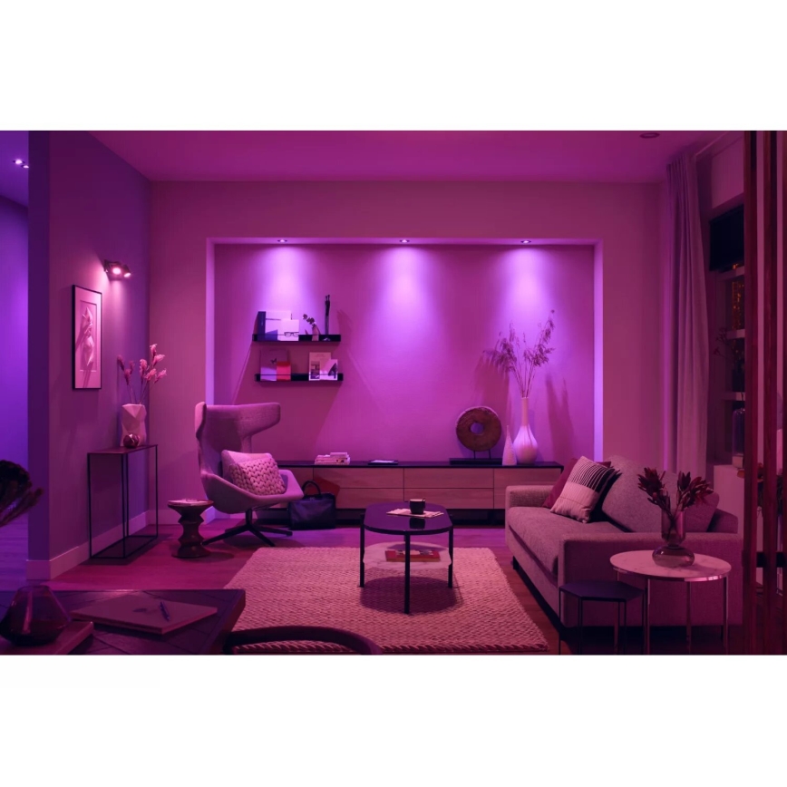 Philips - KOMPLEKT 3xLED RGBW Hämardatav süvistatav valgusti Hue CENTURA 1xGU10/4,2W/230V 2000-6500K