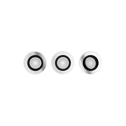 Philips - KOMPLEKT 3xLED RGBW Hämardatav süvistatav valgusti Hue CENTURA 1xGU10/4,2W/230V 2000-6500K