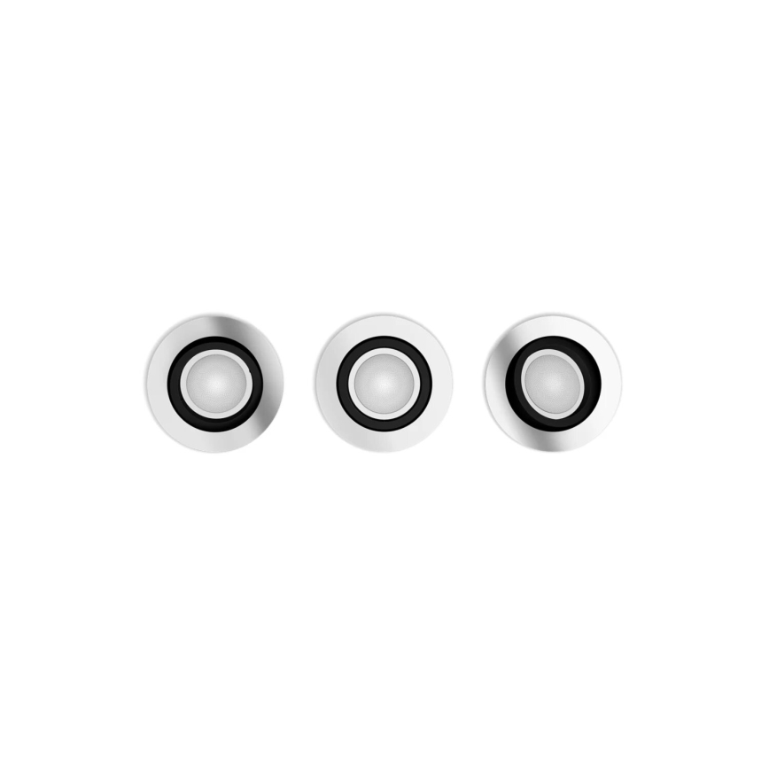 Philips - KOMPLEKT 3xLED RGBW Hämardatav süvistatav valgusti Hue CENTURA 1xGU10/4,2W/230V 2000-6500K