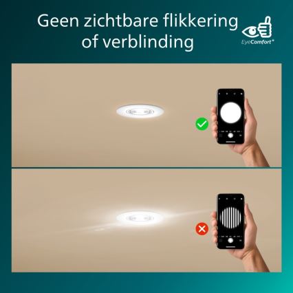 Philips - komplekt 3x hämardatavat süvistatavat LED-laevalgustit CILANTRO LED/5W/230V 2700K must