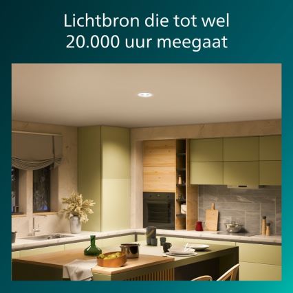 Philips - komplekt 3x hämardatavat süvistatavat LED-laevalgustit CILANTRO LED/5W/230V 2700K must