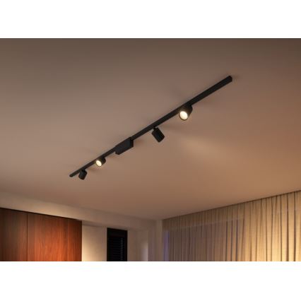 Philips  - KOMPLEKT 4xLED RGB Hämardatav kohtvalgusti rööbassüsteemile Hue PERIFO LED/20,8W/230V 2000-6500K