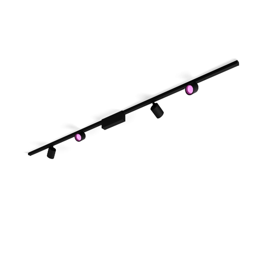 Philips  - KOMPLEKT 4xLED RGB Hämardatav kohtvalgusti rööbassüsteemile Hue PERIFO LED/20,8W/230V 2000-6500K