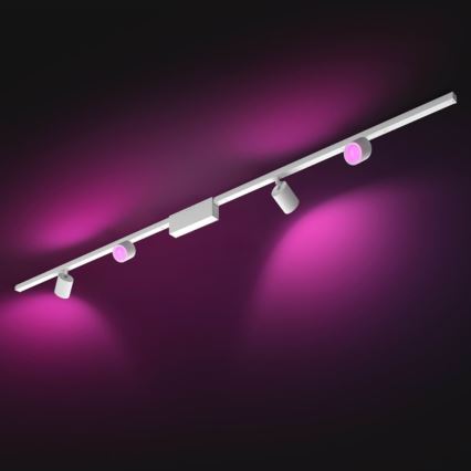 Philips  - SET 4xLED RGB Hämardatav kohtvalgusti rööbassüsteemile Hue PERIFO LED RGB/20,8W/230V 2000-6500K