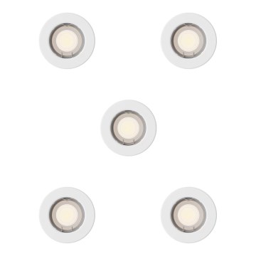 Philips - Komplekt 5x sisseehitatavat laevalgustit PERIDOT 1xGU10/7W/230V valge