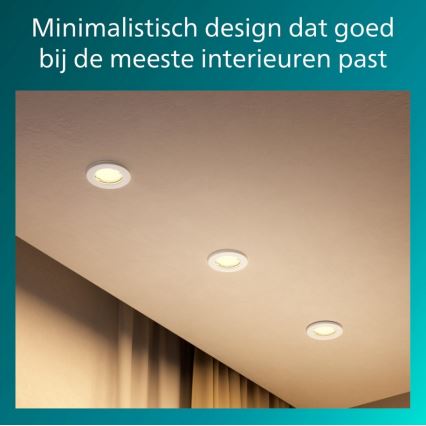 Philips - Komplekt 5x sisseehitatavat laevalgustit PERIDOT 1xGU10/7W/230V valge