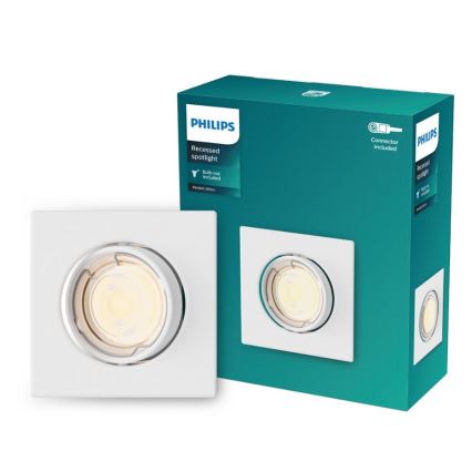 Philips - lae sisseehitatav valgusti PERIDOT 1xGU10/7W/230V valge