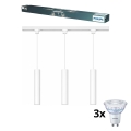 Philips - LED hämardatav kaabliga rippvalgusti EASYLINK-liistude süsteemi jaoks 3xGU10/6,2W/230V 2200-2700K 1m valge