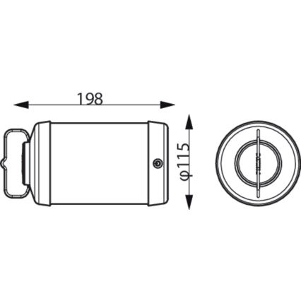 Philips - LED Hämardatav kaasaskantav lamp CICERO LED/6W/5V 4000 mAh IP54