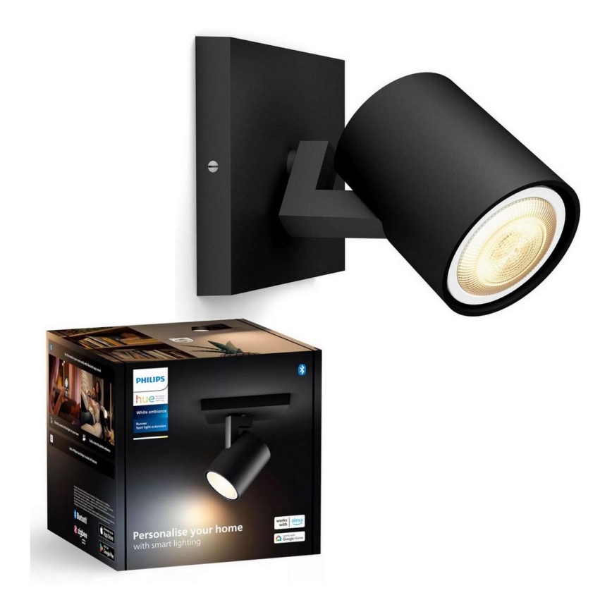 Philips - LED Hämardatav kohtvalgusti Hue RUNNER 1xGU10/4,2W/230V 2200-6500K must