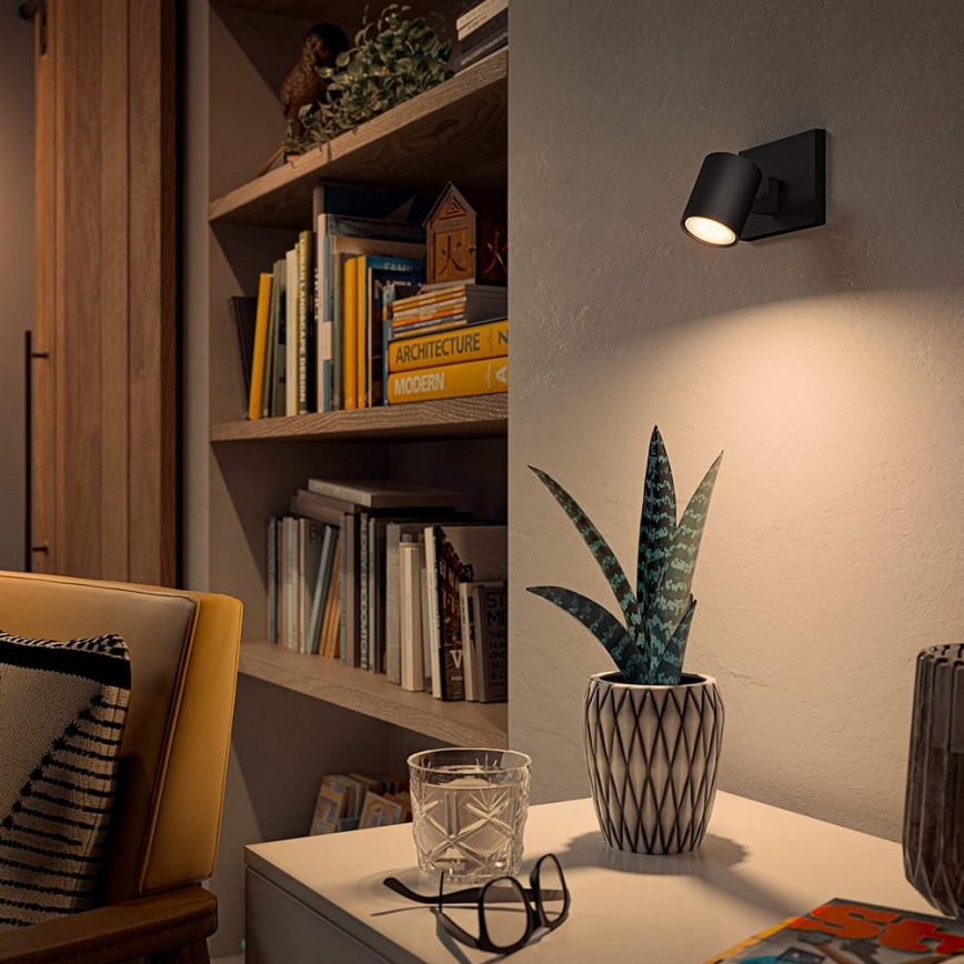 Philips - LED Hämardatav kohtvalgusti Hue RUNNER 1xGU10/4,2W/230V 2200-6500K must