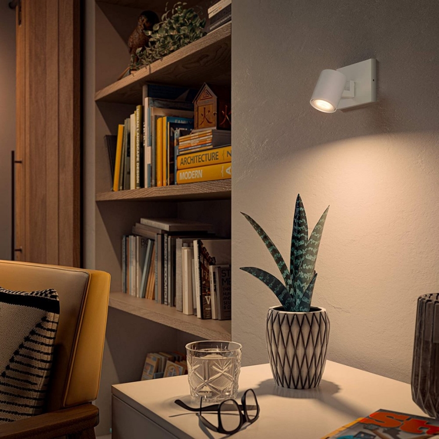 Philips - LED Hämardatav kohtvalgusti Hue RUNNER 1xGU10/4,2W/230V 2200-6500K + kaugjuhtimispult valge