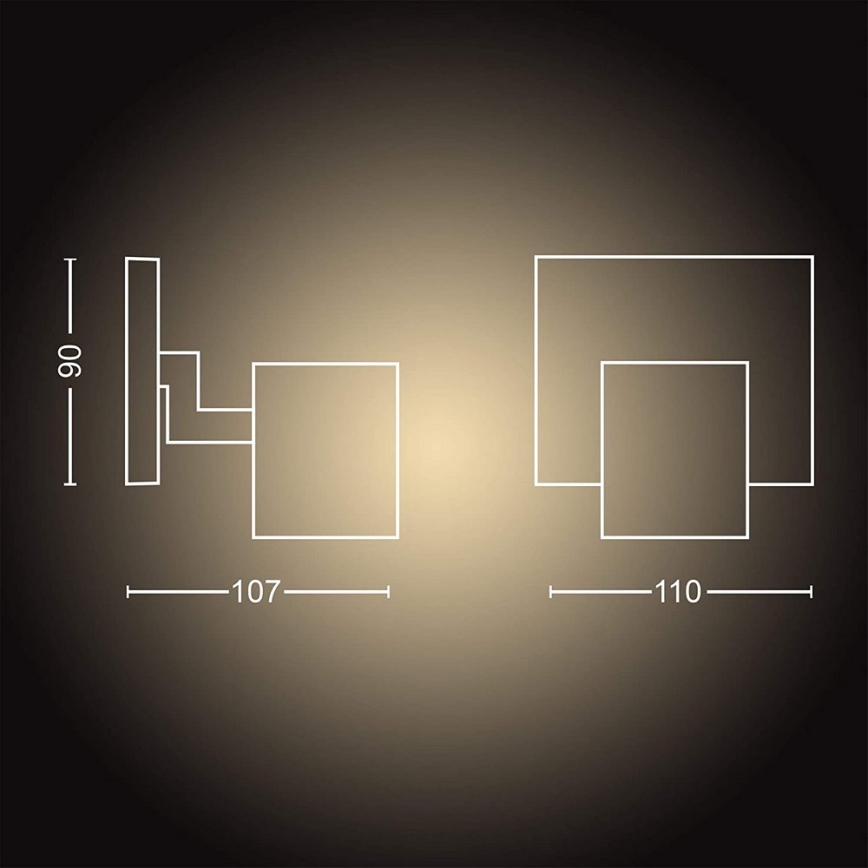 Philips - LED Hämardatav kohtvalgusti Hue RUNNER 1xGU10/4,2W/230V 2200-6500K + kaugjuhtimispult valge