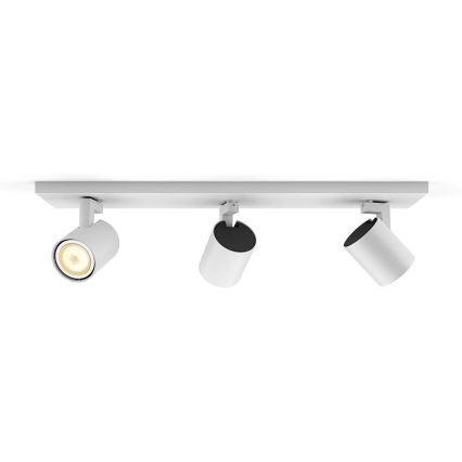Philips - LED Hämardatav kohtvalgusti Hue RUNNER 3xGU10/4,2W/230V 2200-6500K + kaugjuhtimispult valge