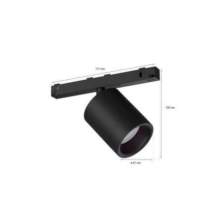 Philips - LED RGB Hämardatav kohtvalgusti rööbassüsteemile Hue PERIFO LED/5,2W/24V 2000-6500K