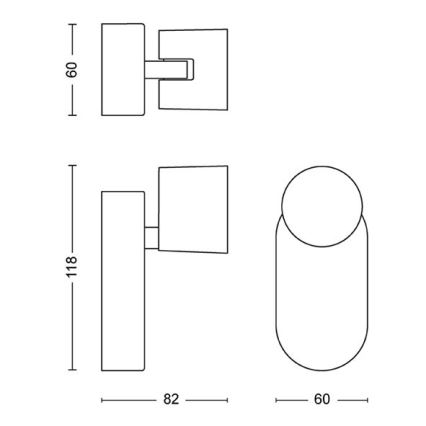 Philips - LED Hämardatav kohtvalgusti seinale LED/4,5W/230V